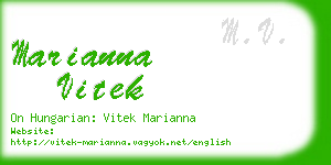 marianna vitek business card